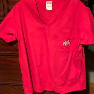 Ohio State Scrub Top NWOT